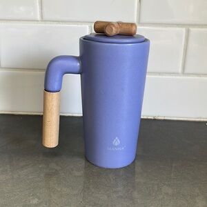 Manna Purple Ceramic Travel Tumbler